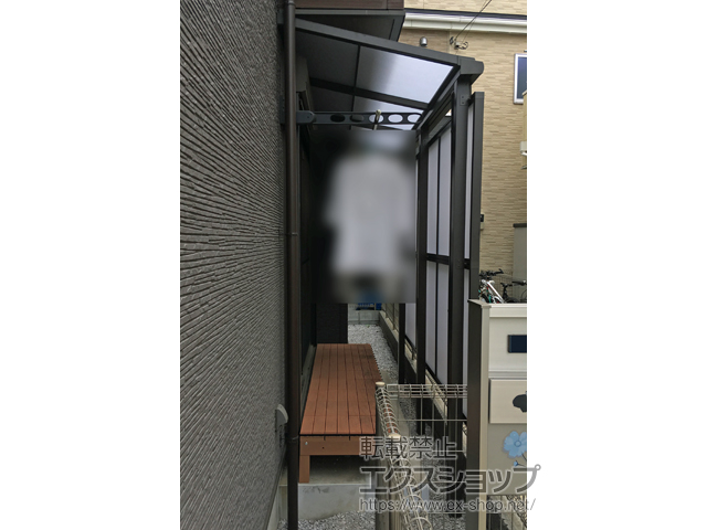 東京都西東京市ののテラス屋根 スピーネ F型 テラスタイプ 単体 積雪〜20cm対応 施工例