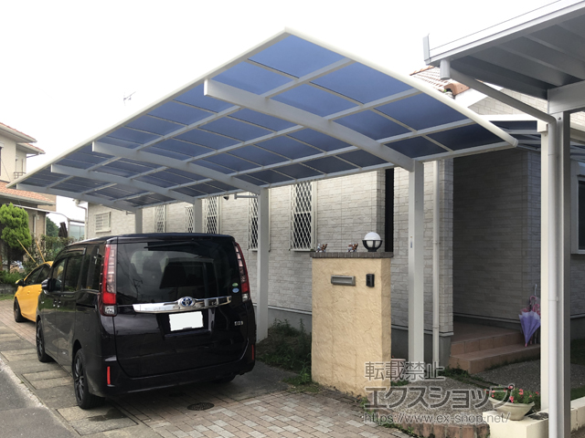 福岡県朝倉郡筑前町ののカーポート レイナポートグラン 縦連棟　積雪〜20cm対応 施工例