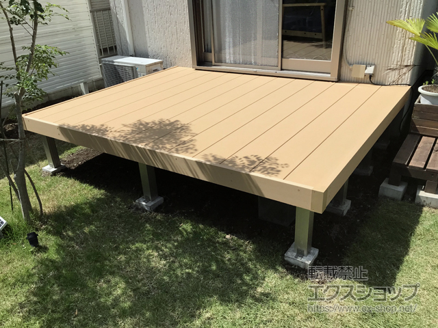 群馬県前橋市ののウッドデッキ リウッドデッキ 200 施工例