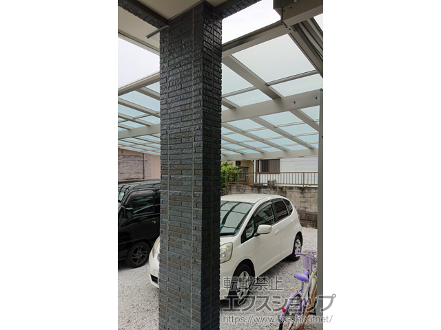 千葉県館山市ののカーポート エフルージュ ツイン FIRST 積雪〜20cm対応 施工例