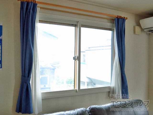 栃木県足利市のの二重窓（内窓） インプラス ダストバリア仕様 引違い窓 2枚建 施工例