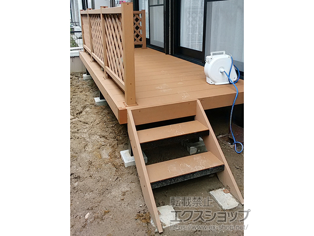 愛知県江南市ののウッドデッキ マージウッドデッキ 施工例