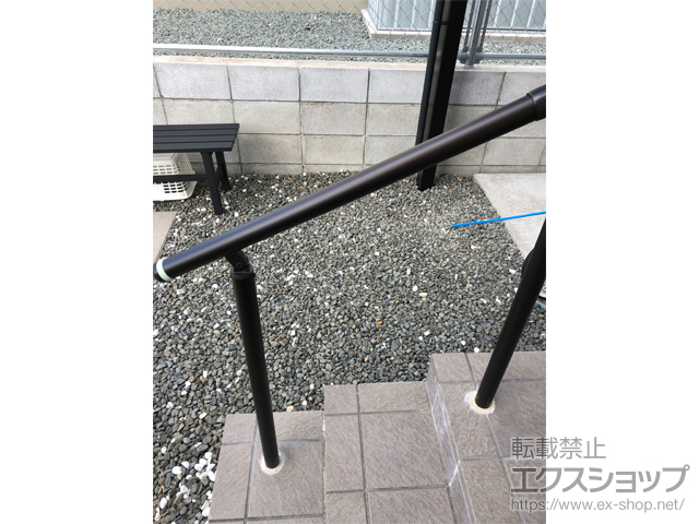 大阪府箕面市のの手すり パルトナーUDフェンス1型(手すり) 笠木のみタイプ 施工例