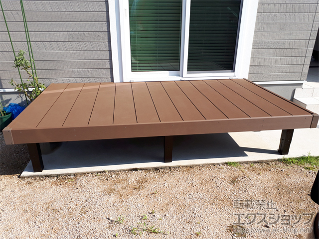 山口県山口市ののウッドデッキ マージウッドデッキ 施工例
