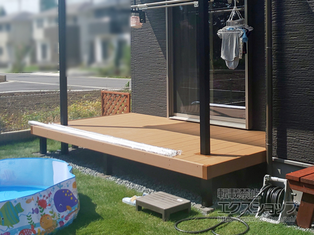 栃木県小山市ののウッドデッキ リウッドデッキ 200 施工例