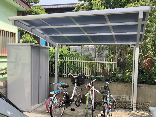 埼玉県新座市のの物置・屋外倉庫 シンプリー 一般型 1100×755×1903 MJX-117E-P-FS 施工例