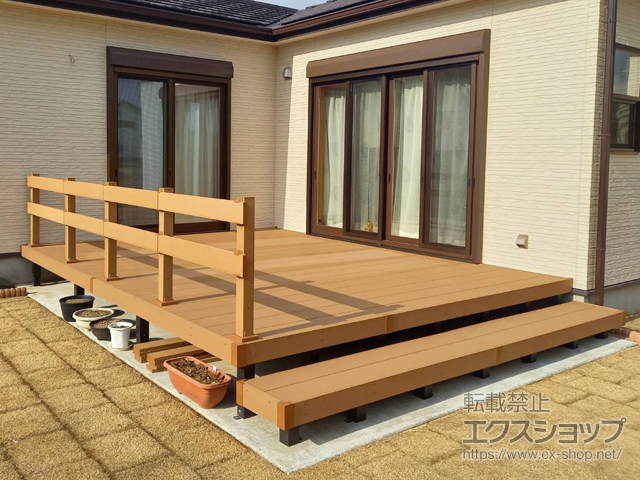 千葉県山武郡九十九里町ののウッドデッキ リウッドデッキ 200 施工例