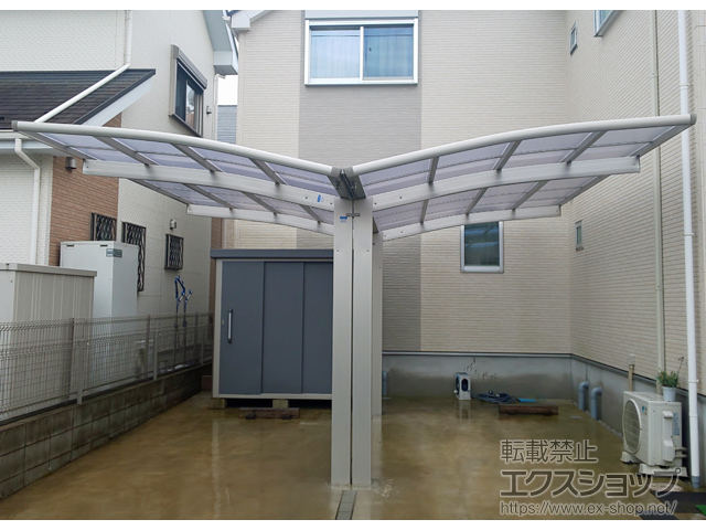 東京都西多摩郡日の出町ののカーポート レイナポートグラン Y合掌　積雪〜20cm対応 施工例