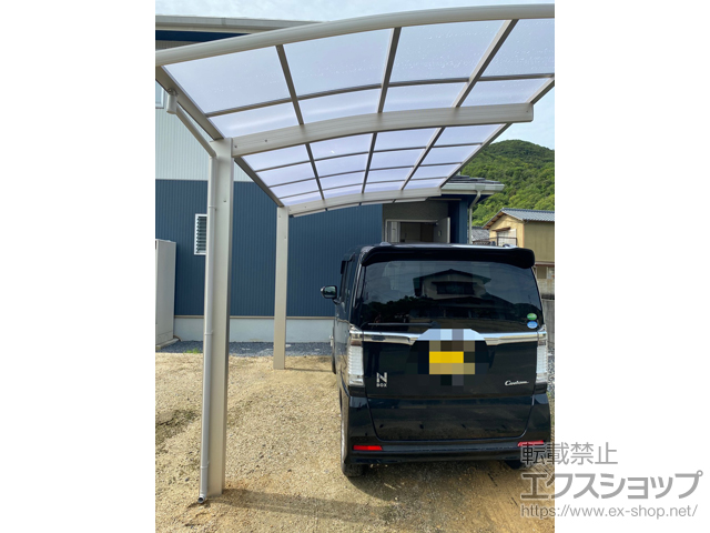 岡山県備前市ののカーポート プレシオスポート 積雪〜20cm対応 施工例