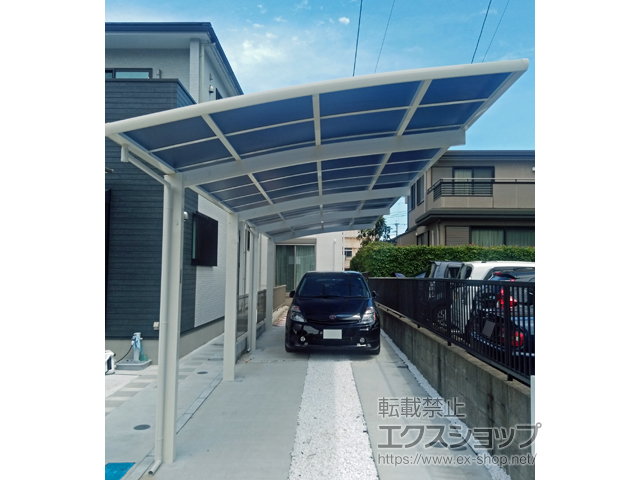 福岡県福津市ののカーポート レイナポートグラン 縦連棟　積雪〜20cm対応 施工例