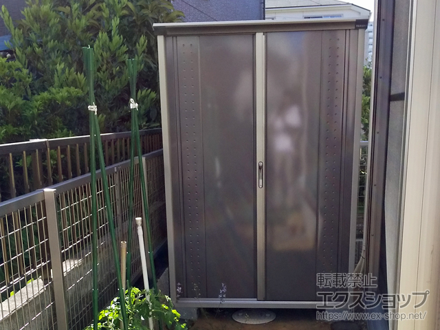 のの物置・屋外倉庫 グランプレステージジャンプ 1304×900×1900 GP-139A-F-CB 施工例