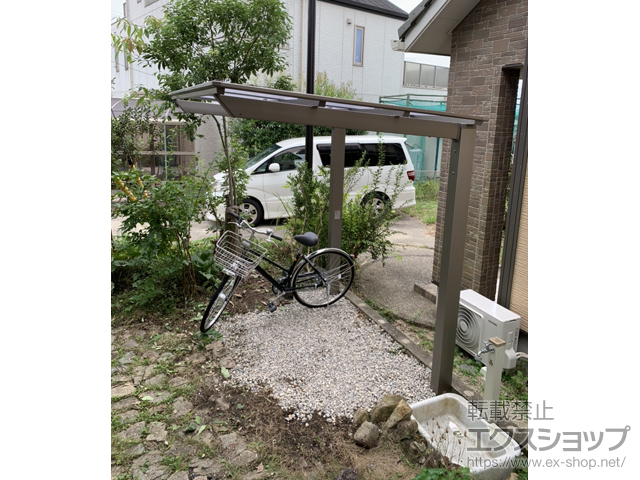 愛知県豊田市ののサイクルポート・駐輪場 ネスカFミニ (フラットスタイル) 積雪〜20cm対応 施工例