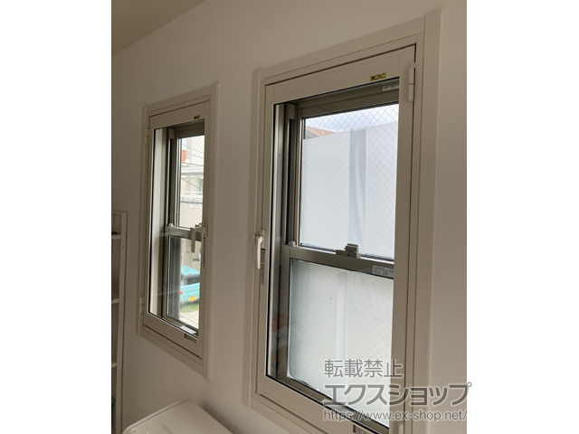 兵庫県尼崎市のの二重窓（内窓） インプラス ダストバリア仕様 開き窓 外観左吊元 施工例
