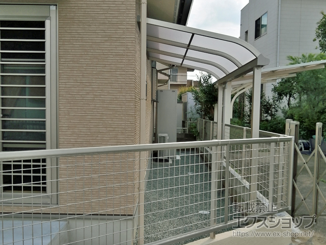 熊本県熊本市ののテラス屋根 プレシオステラスII R型 テラスタイプ 単体 積雪〜20cm対応 施工例