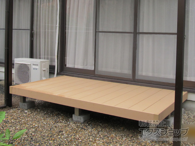 愛知県豊川市ののウッドデッキ リウッドデッキ 200 施工例