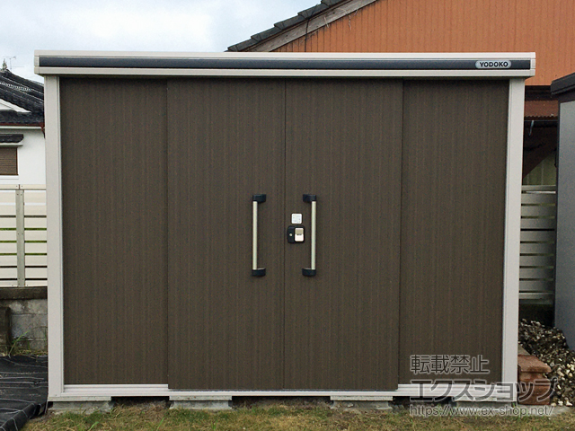 鹿児島県伊佐市のの物置・屋外倉庫 エルモ 一般型 2920×1520×2120 LMD-2915-DW 施工例