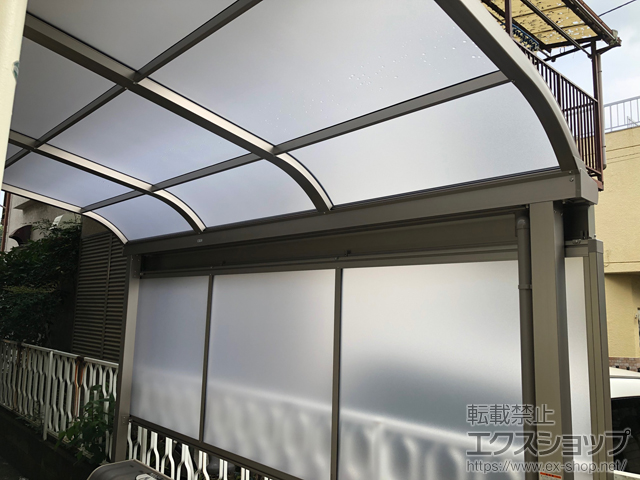 信憑 リクシル スピーネ 1.5間×3尺 造り付け屋根タイプ 20cm 600タイプ 関東間 R型 標準仕様 熱線吸収ポリカーボネート クリアマットS テラス屋根 DIY