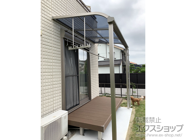 愛知県豊田市ののテラス屋根 ソラリア R型 テラスタイプ 単体 積雪〜20cm対応 施工例