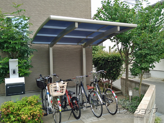 千葉県流山市ののサイクルポート・駐輪場 プレシオスポート ミニ 積雪〜20cm対応 施工例