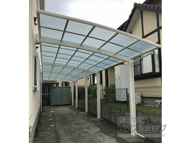 福岡県北九州市ののカーポート レイナポートグラン たて連棟用セット　積雪〜20cm対応 施工例