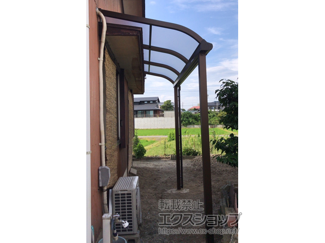 愛知県安城市ののテラス屋根 プレシオステラスII R型 テラスタイプ 単体 積雪〜20cm対応 施工例