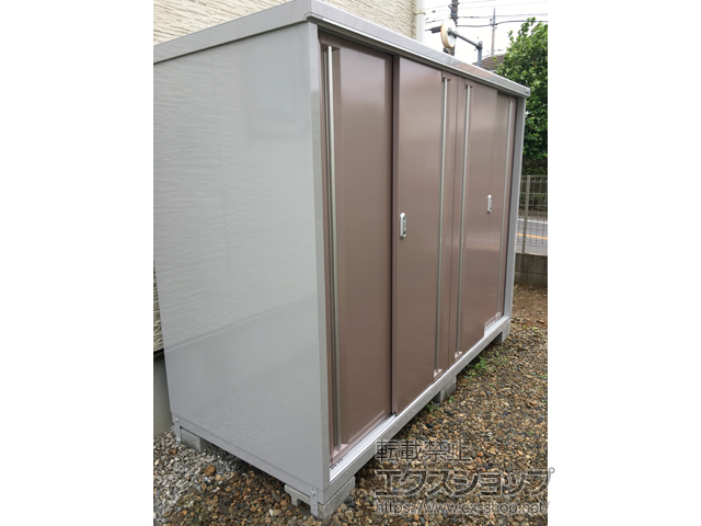 千葉県印西市のの物置・屋外倉庫 シンプリー 一般型 2160×905×1603（MJX-219D-P） MJX-219D-P-AR 施工例