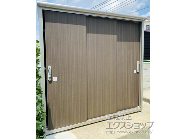 岡山県岡山市のの物置・屋外倉庫 エスモ 一般型 1950×900×1959 ESE-1909A-DW 施工例