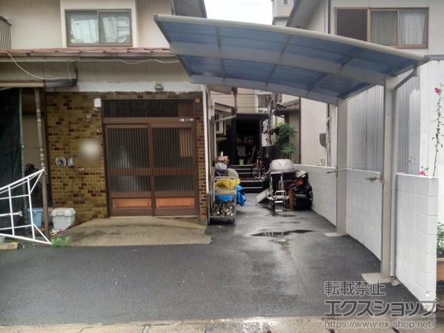 岡山県岡山市ののカーポート プレシオスポート 積雪〜20cm対応 施工例