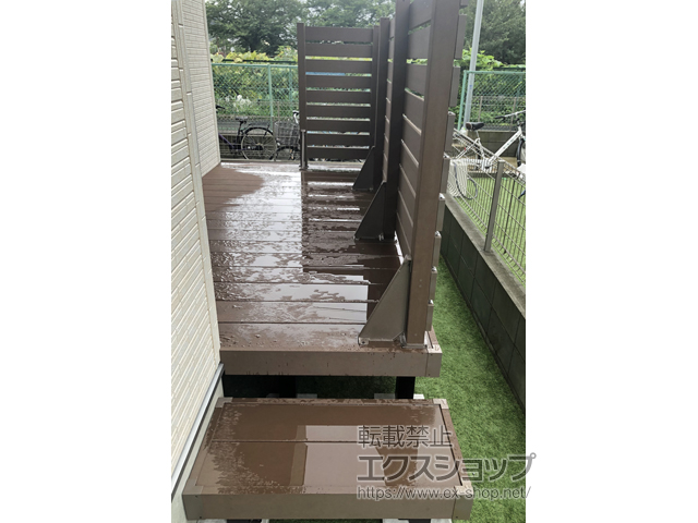 千葉県市川市ののウッドデッキ リウッドデッキ 200 施工例