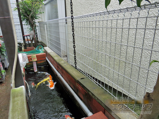 神奈川県川崎市ののフェンス・柵 ユメッシュZ型 フリー支柱タイプ 施工例