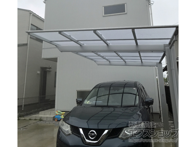 滋賀県守山市ののカーポート ソリッドポート 積雪〜20cm対応 施工例