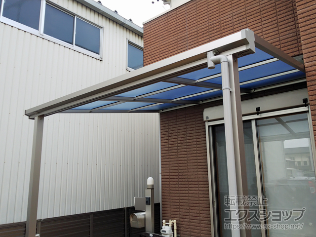 愛知県北名古屋市ののテラス屋根 ソラリア F型 テラスタイプ 単体 積雪〜20cm対応 施工例