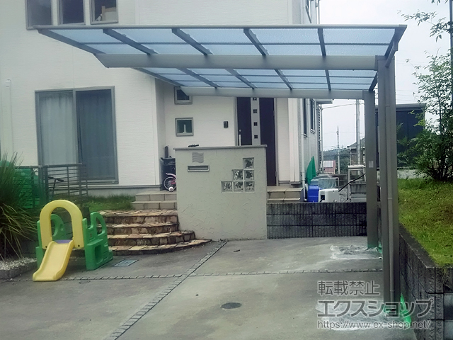 栃木県宇都宮市ののカーポート ソリッドポート 積雪〜20cm対応 施工例