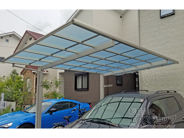 大阪府高槻市ののカーポート エフルージュグラン　積雪〜20cm対応 施工例