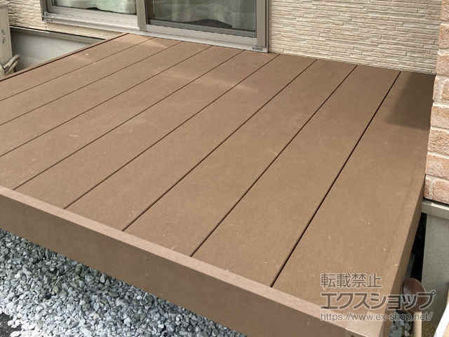 岡山県浅口郡里庄町ののウッドデッキ マージウッドデッキ 施工例