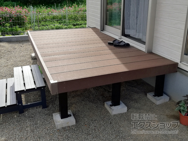 岐阜県本巣市ののウッドデッキ マージウッドデッキ 施工例