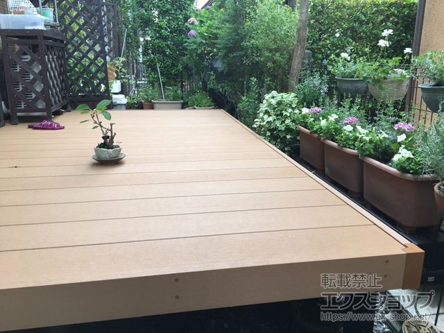 神奈川県横浜市ののウッドデッキ マージウッドデッキ 施工例