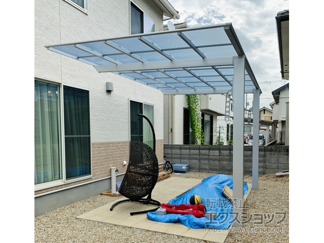 岡山県岡山市ののカーポート ネスカF (フラットスタイル) 積雪〜20cm対応 施工例