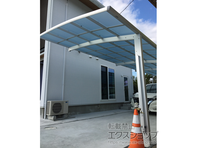 宮城県大崎市ののカーポート レイナポートグラン 縦連棟  積雪〜20cm対応 施工例