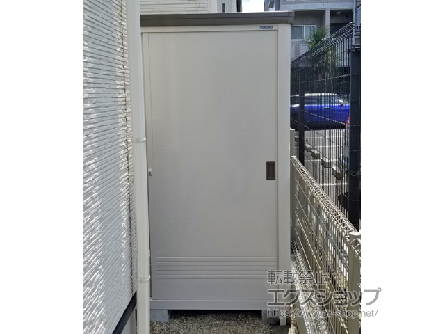 埼玉県ふじみ野市のの物置・屋外倉庫 エポミニ 断熱構造 1800×750×1910（YMEM-1807H） YMEM-1807H-DB 施工例