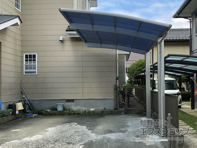 福島県郡山市ののカーポート プレシオスポート 積雪〜20cm対応 施工例
