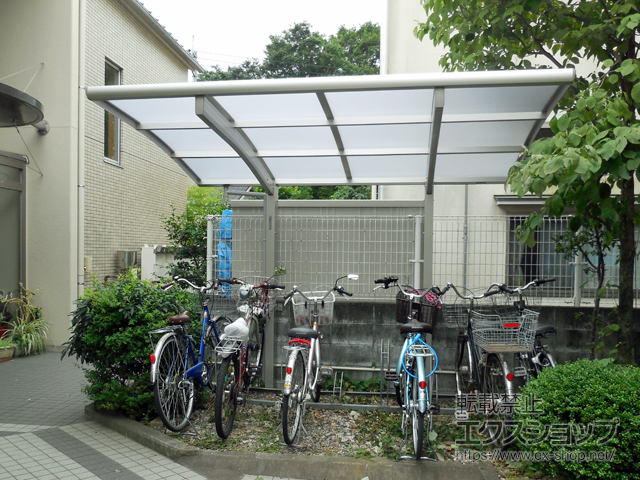 東京都世田谷区ののサイクルポート・駐輪場 プレシオスポート ミニ 積雪〜20cm対応 施工例