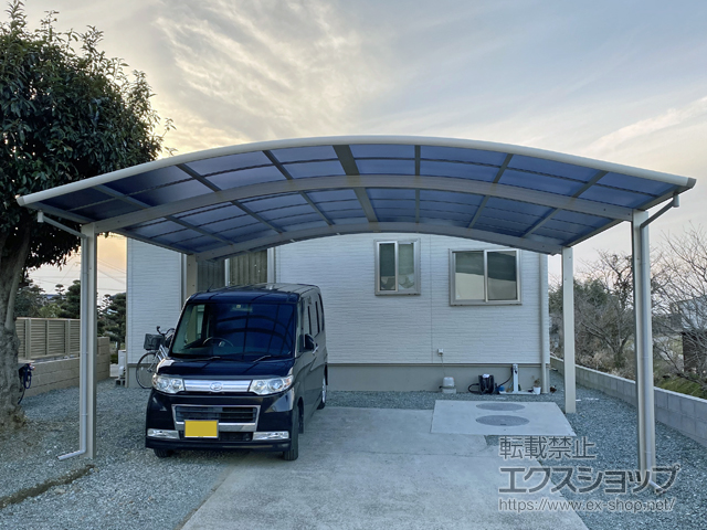 熊本県上益城郡嘉島町ののカーポート レイナツインポートグラン　積雪〜20cm対応 施工例