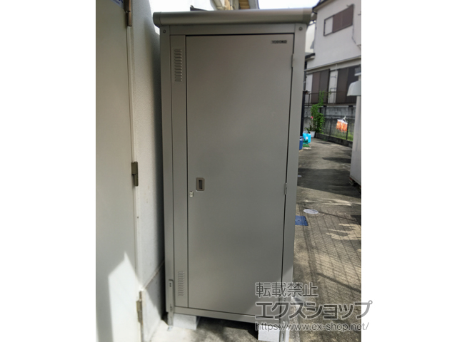 奈良県大和郡山市のの物置・屋外倉庫 エスモ 一般型 800×513×1845（ESE-0805B） ESE-0805B-SS 施工例