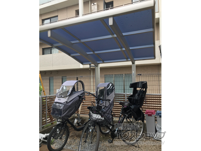 東京都小平市ののサイクルポート・駐輪場 プレシオスポート ミニ 積雪〜20cm対応 施工例