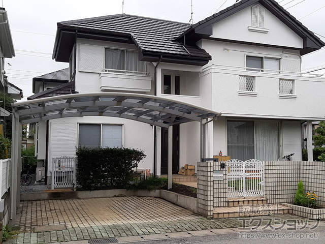 栃木県下野市ののカーポート レイナツインポートグラン　積雪〜20cm対応 施工例