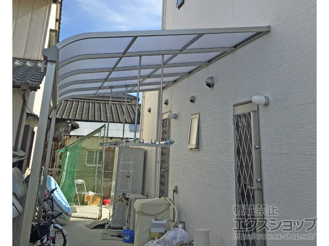 徳島県徳島市ののテラス屋根 ソラリア R型 テラスタイプ 単体 積雪〜20cm対応 施工例