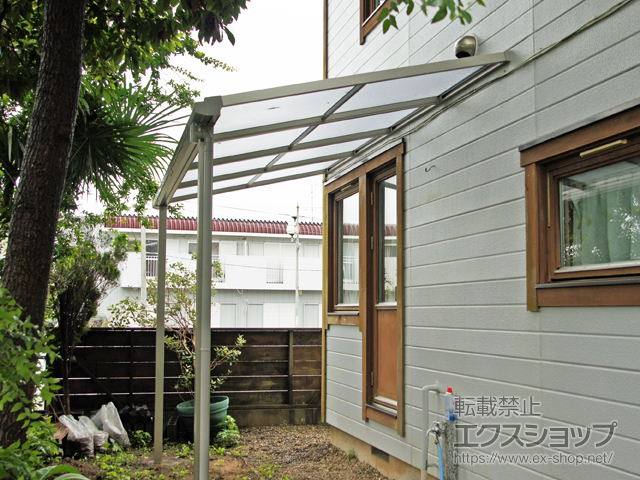 千葉県千葉市ののテラス屋根 ソラリア F型 テラスタイプ 単体 積雪〜20cm対応 施工例