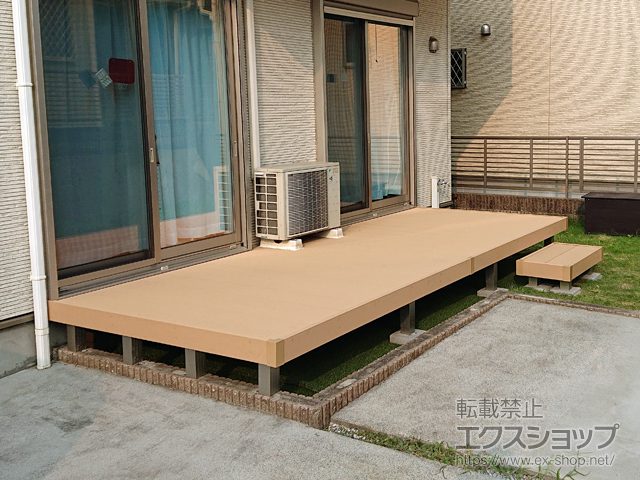 東京都町田市ののウッドデッキ リウッドデッキ 200 施工例