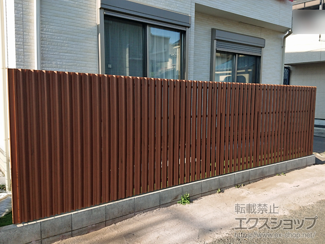 東京都昭島市ののフェンス・柵 タテイタスタイル ルーバータイプ 施工例